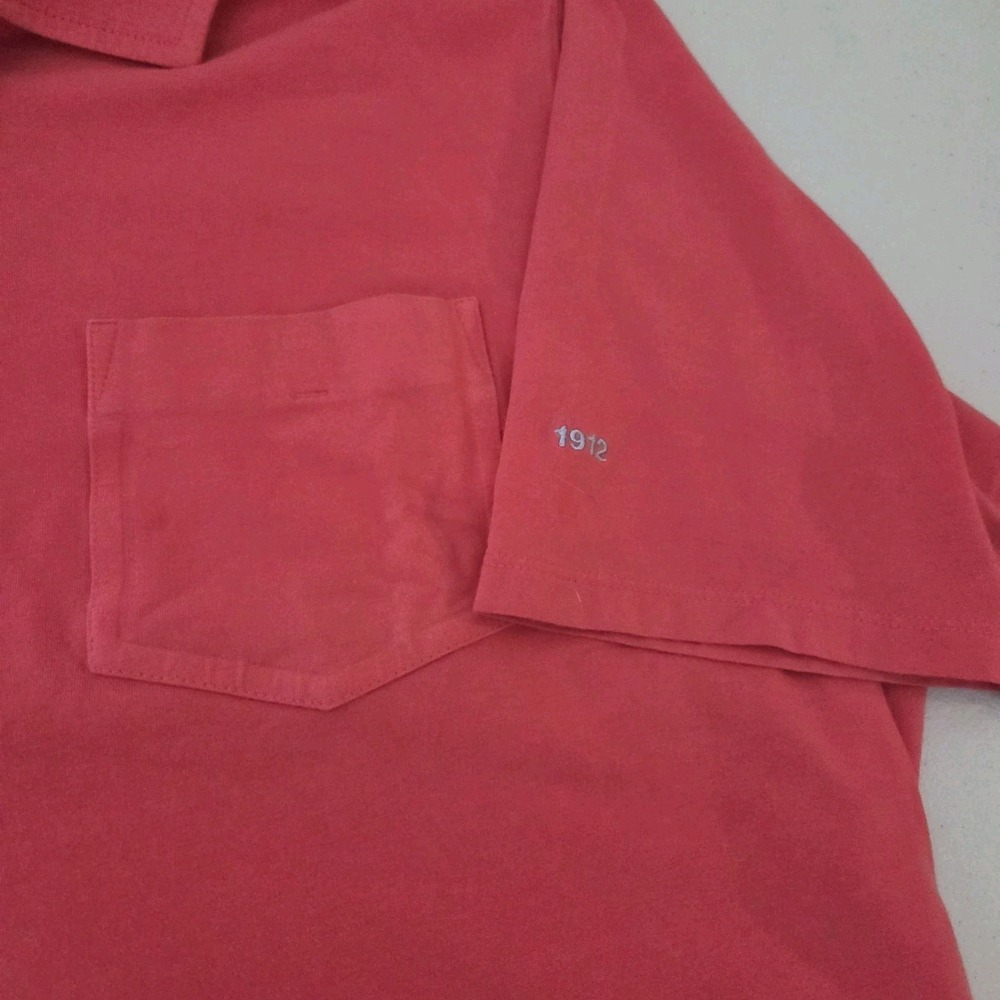 B Draddy Polo‎ Shirt Mens L Pink Pima Cotton Golf Short Sleeve 1912 Merion - Picture 2 of 13